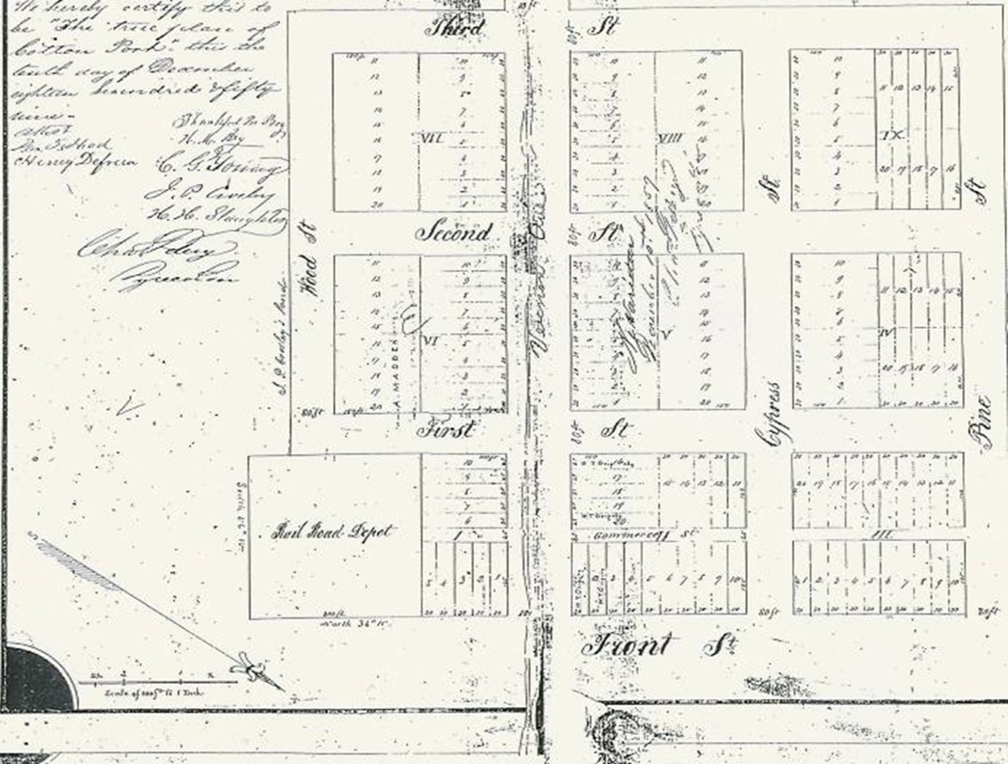 Early Map of Cottonport Ouachita Parish History Tidbits
